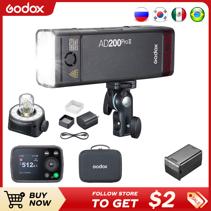 Godox AD200ProII  TTL 2.4G Wir - Photography Lighting Kit Godox avis et prix