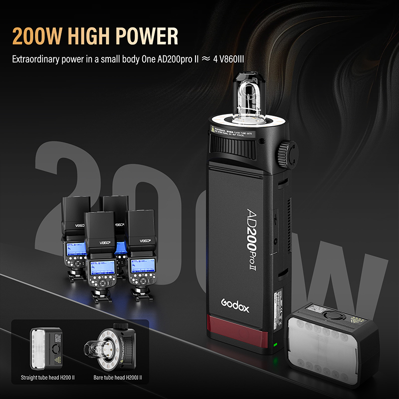 Godox AD200ProII  TTL 2.4G Wir - Photography Lighting Kit Godox avis et prix