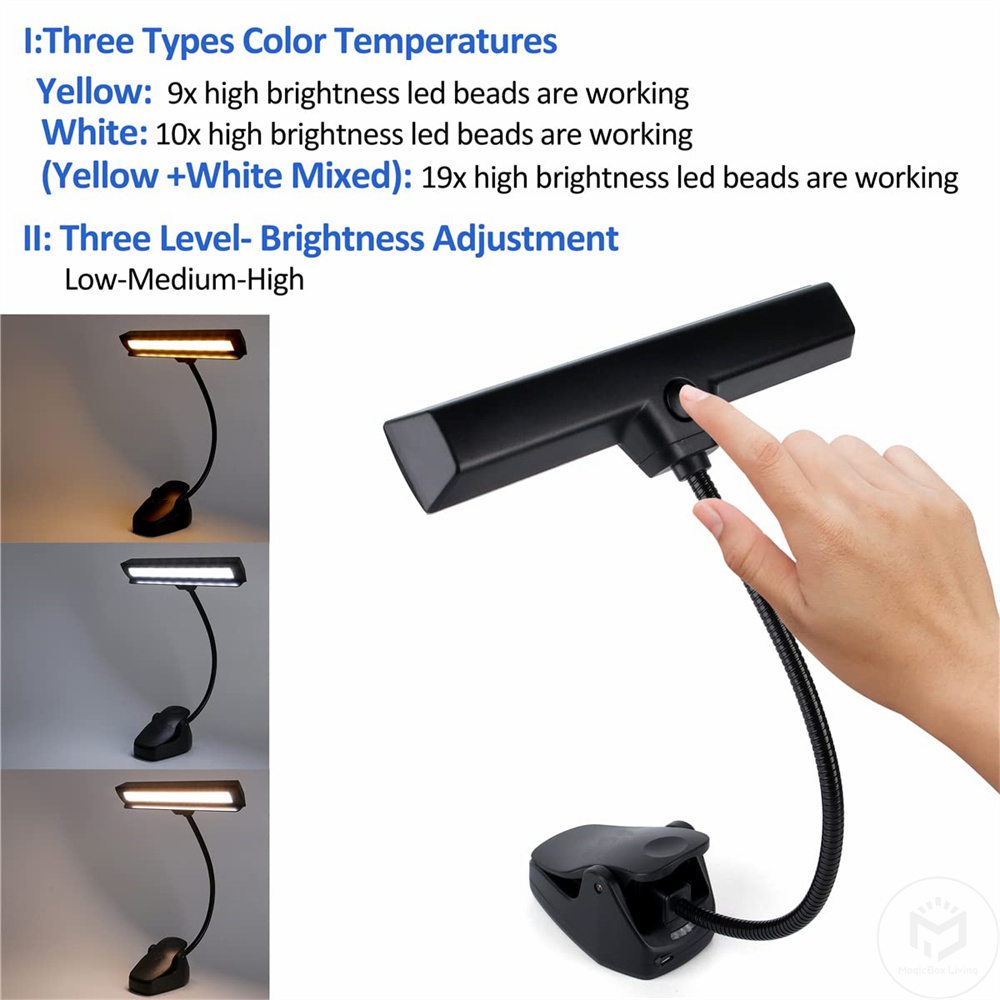 Rechargeable Music Stand Light - Photography Lighting Book avis et prix