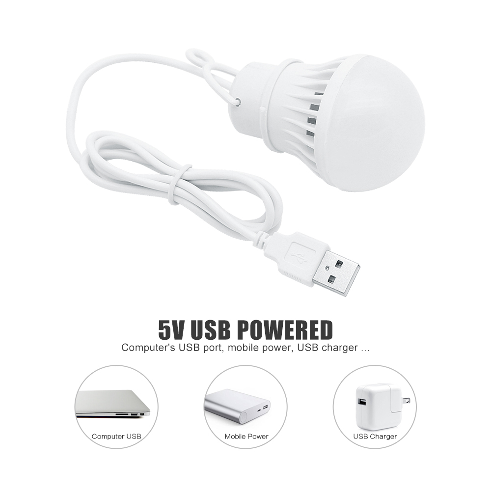 3/5/7W USB Lamp Bulb 5V Portab - Photography Lighting Book avis et prix