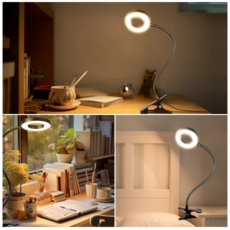 48 LEDs Clip on Desk Lamp 360° - Photography Lighting Book avis et prix