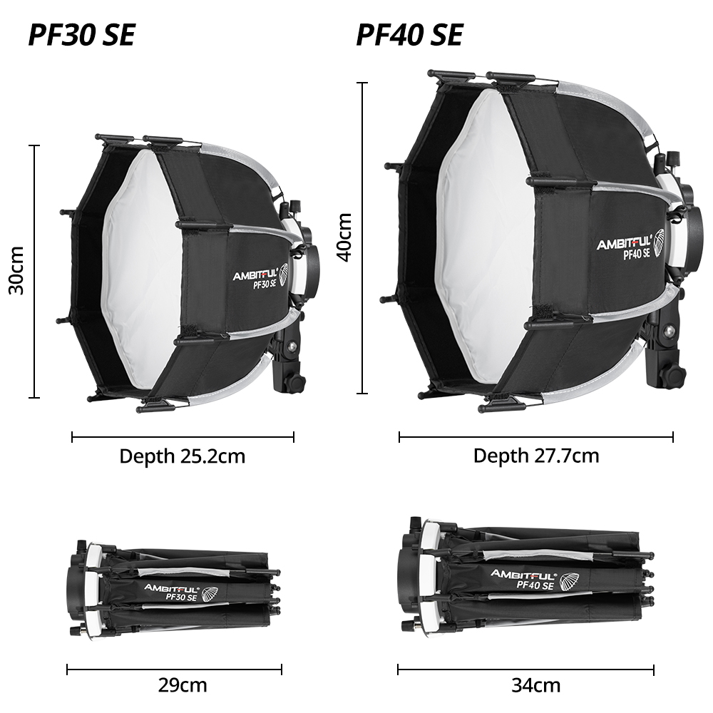 AMBITFUL PF30/PF40 30cm /40cm  - Godox Speedlite Flash avis et prix