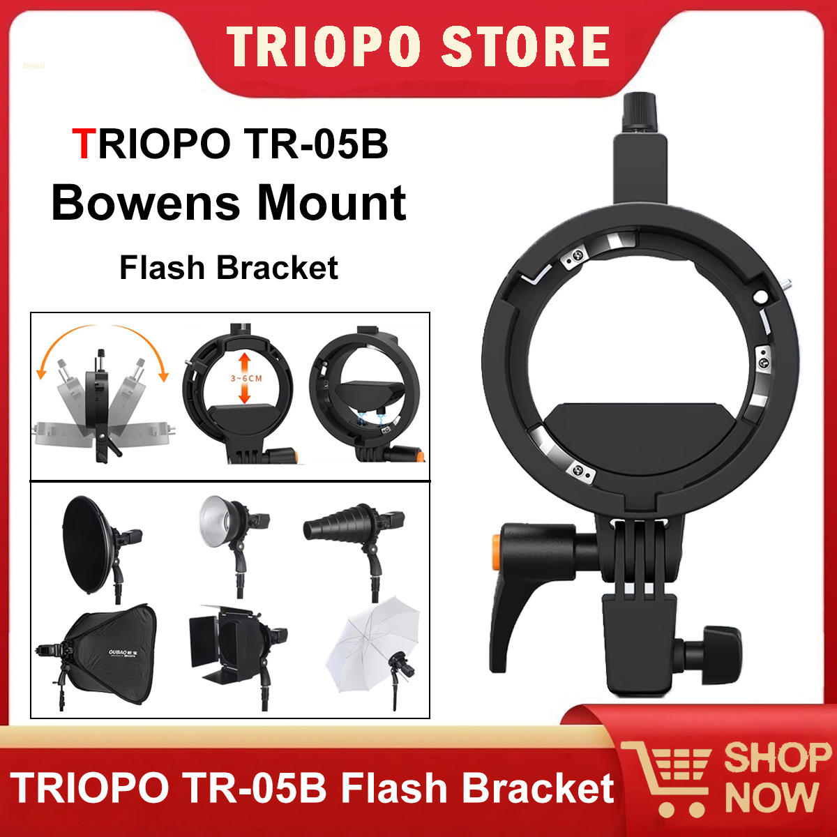 TRIOPO Universal Speedlite Bra - Godox Speedlite Flash avis et prix