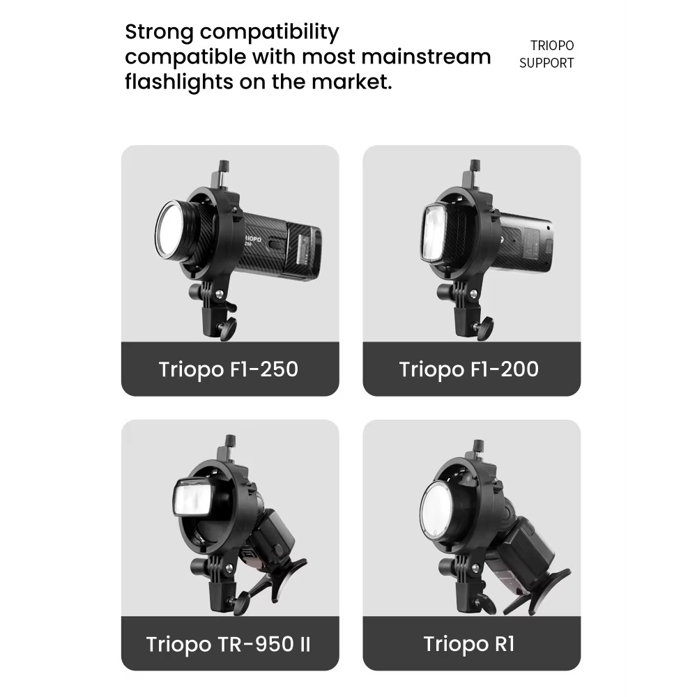 TRIOPO Universal Speedlite Bra - Godox Speedlite Flash avis et prix