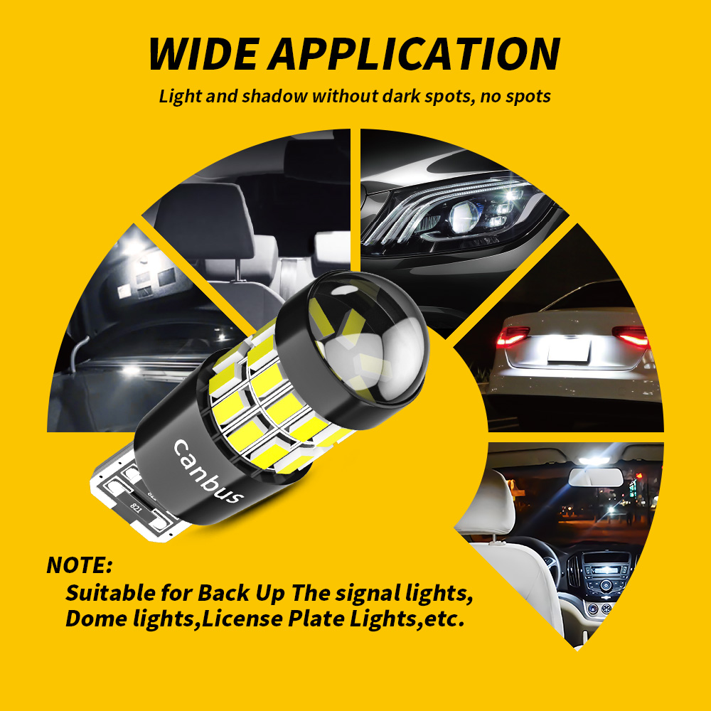 DXZ 2PCS W5W T10 LED Bulbs Len - Interior Photography Lighting avis et prix