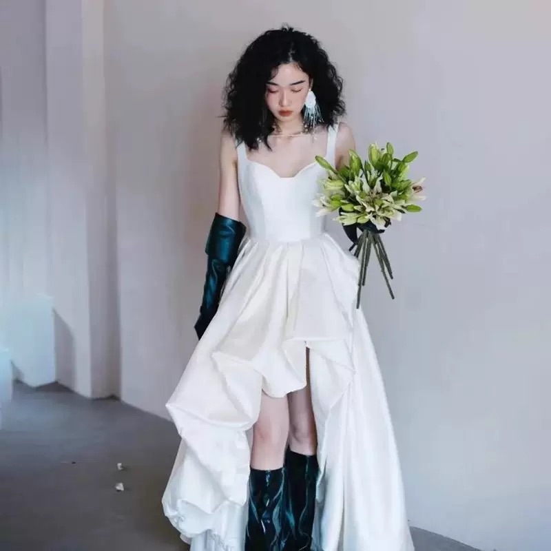 Strap Short Skirt Wedding Dres - Photography Natural Lighting Basics avis et prix