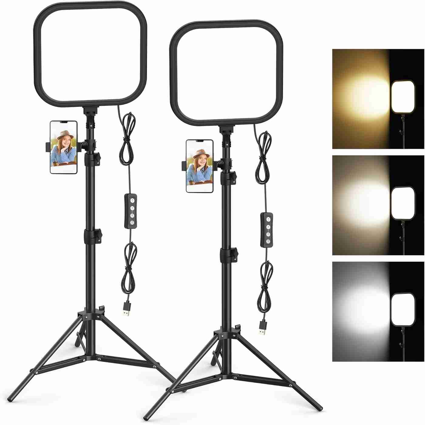 2Pack LED Video Light Kit 15W  - Altson Photography Video Lighting Kit avis et prix