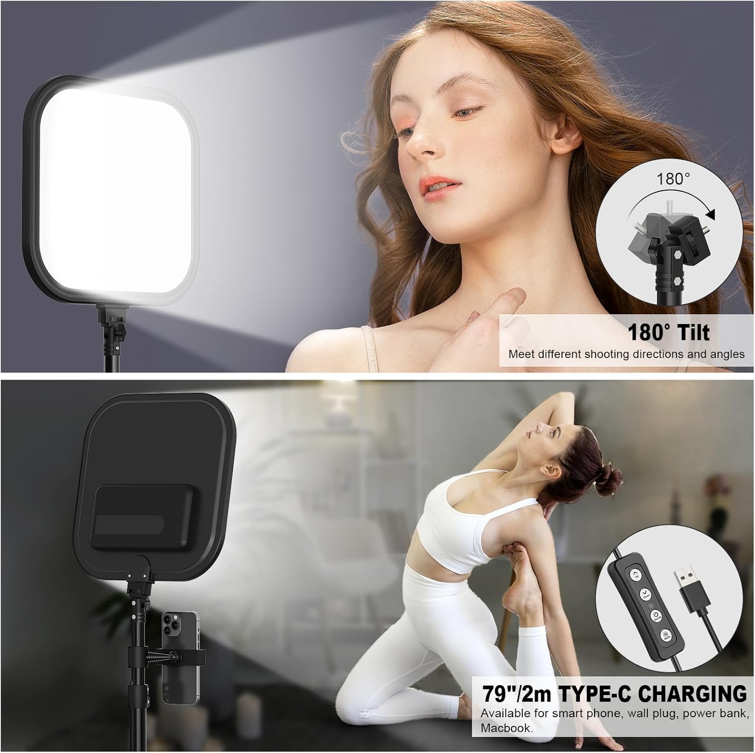 2Pack LED Video Light Kit 15W  - Altson Photography Video Lighting Kit avis et prix