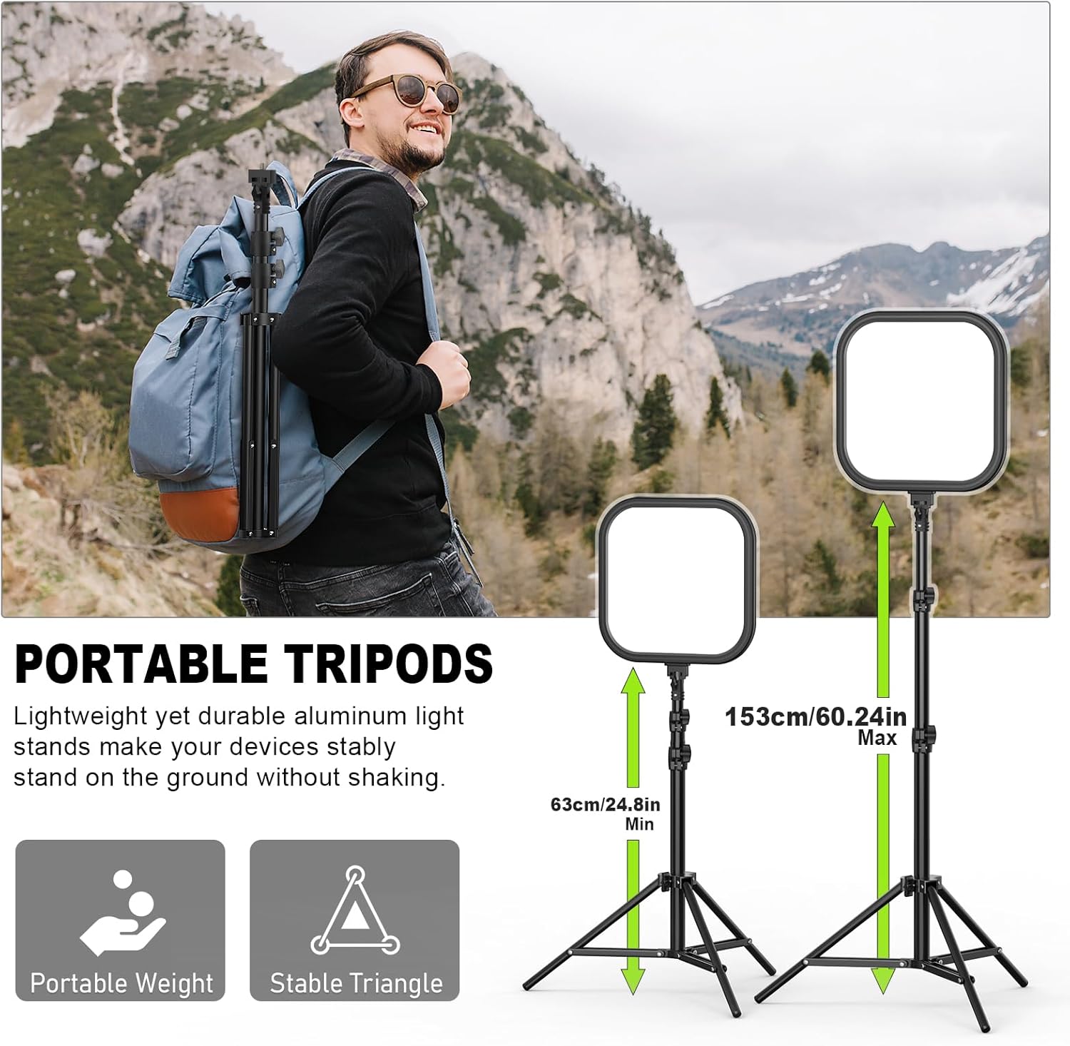 2Pack LED Video Light Kit 15W  - Altson Photography Video Lighting Kit avis et prix