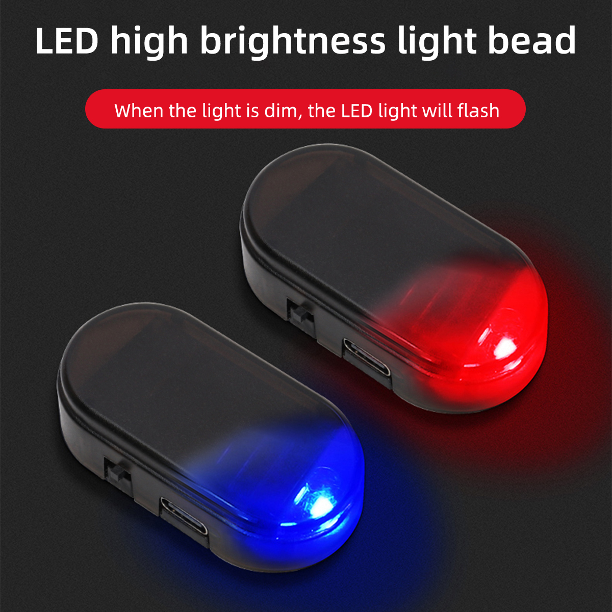 Car Mini LED Solar Warning Lig - Interior Photography Lighting avis et prix