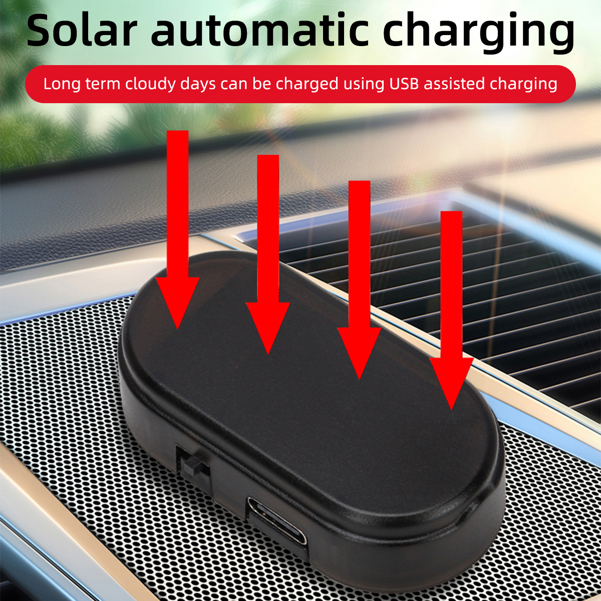 Car Mini LED Solar Warning Lig - Interior Photography Lighting avis et prix
