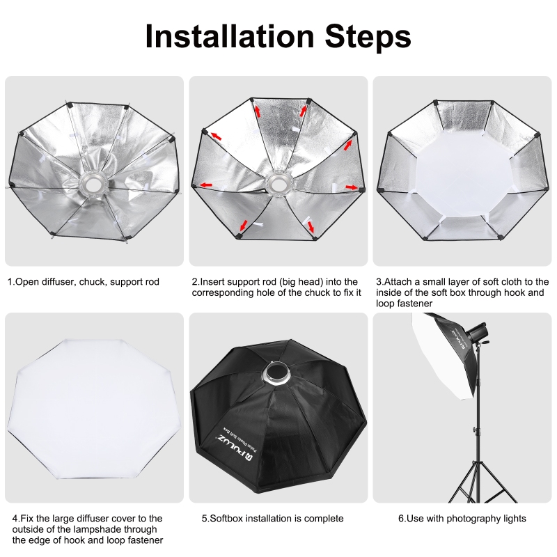 PULUZ 95cm Octagon Photography - Photography Lighting With Flash avis et prix