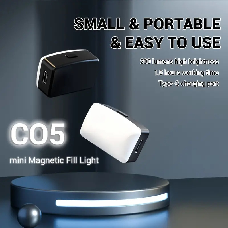 Mini Magnetic LED Selfie Light - Photography Lighting With Flash avis et prix