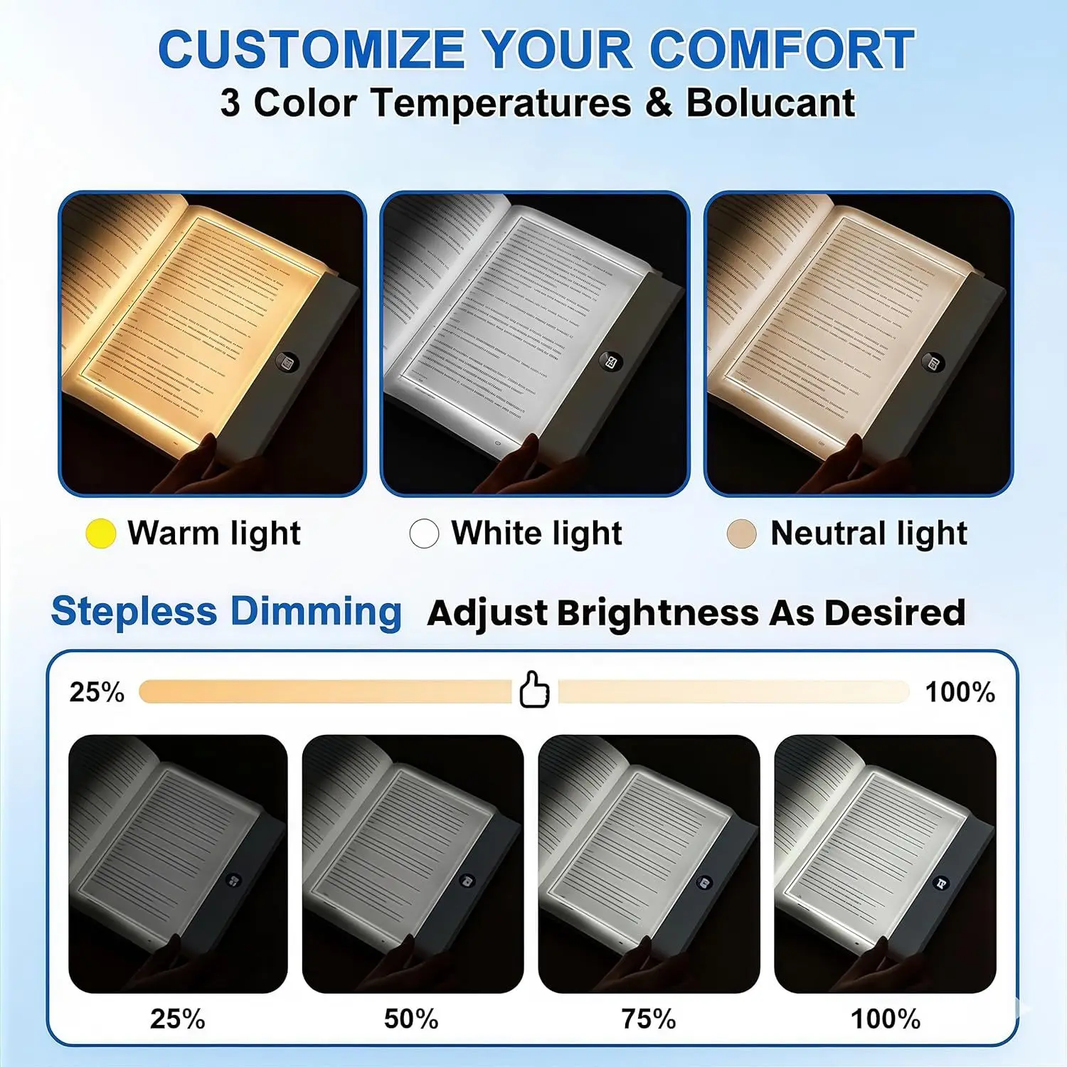 2 in 1 LED Book Light and Nigh - Photography Lighting Book avis et prix