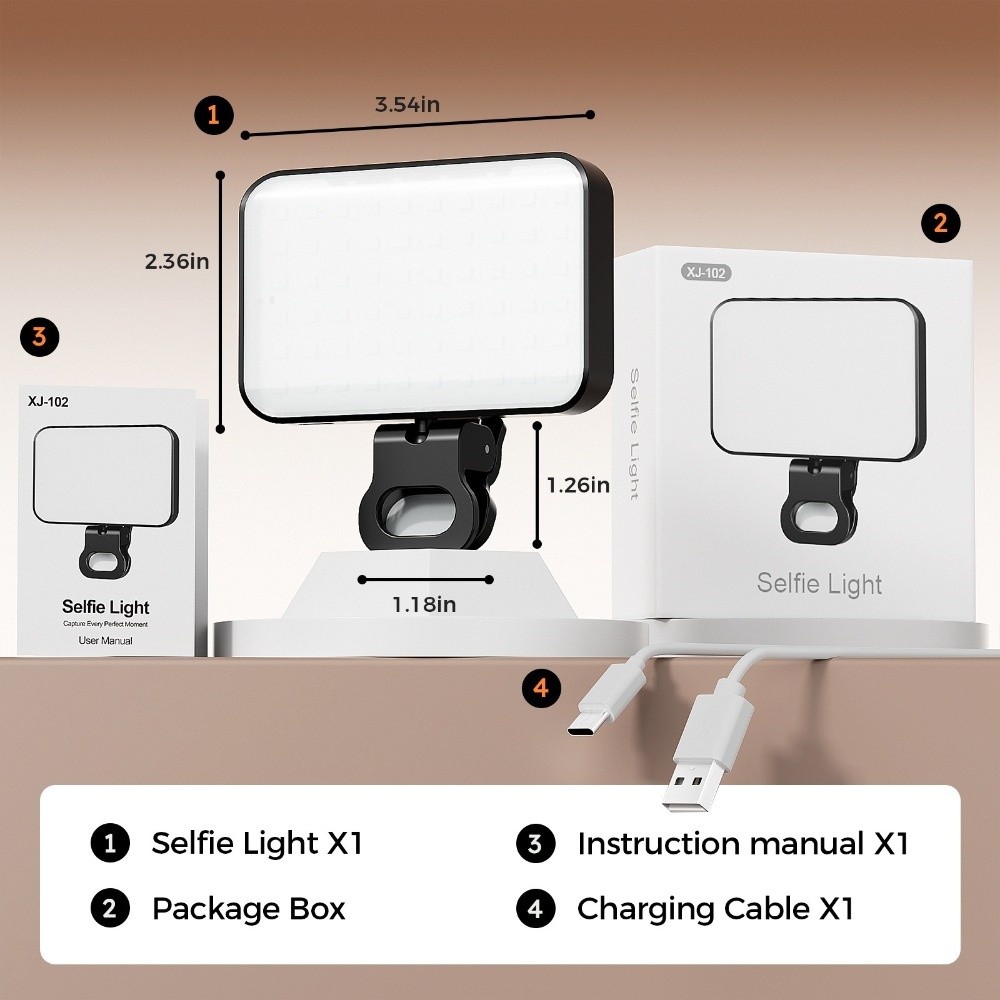 800/1000mAh LED Selfie Light U - Photography Lighting With Flash avis et prix