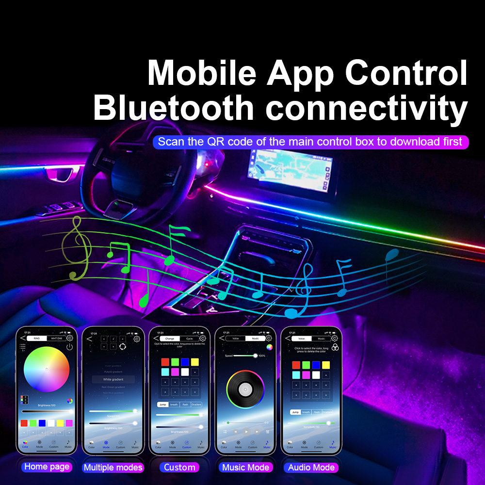 Universal Led Car Ambient Ligh - Interior Photography Lighting avis et prix