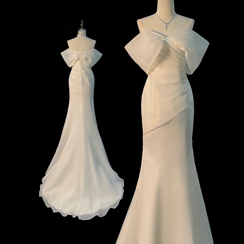 One Shoulder Satin Light Weddi - Photography Natural Lighting Basics avis et prix